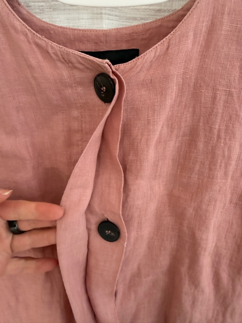 Women’s Lightweight Dust Pink Oversided Bomber - Picture 11 of 15